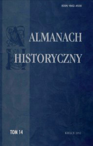 Zdjęcie okładki czasopisma pt. Almanach Historyczny