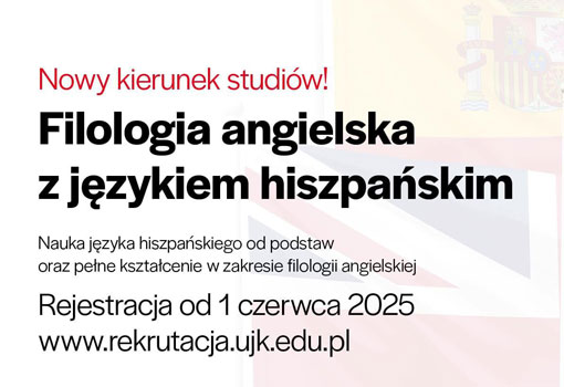Baner prezentujący nowy kierunek studiów