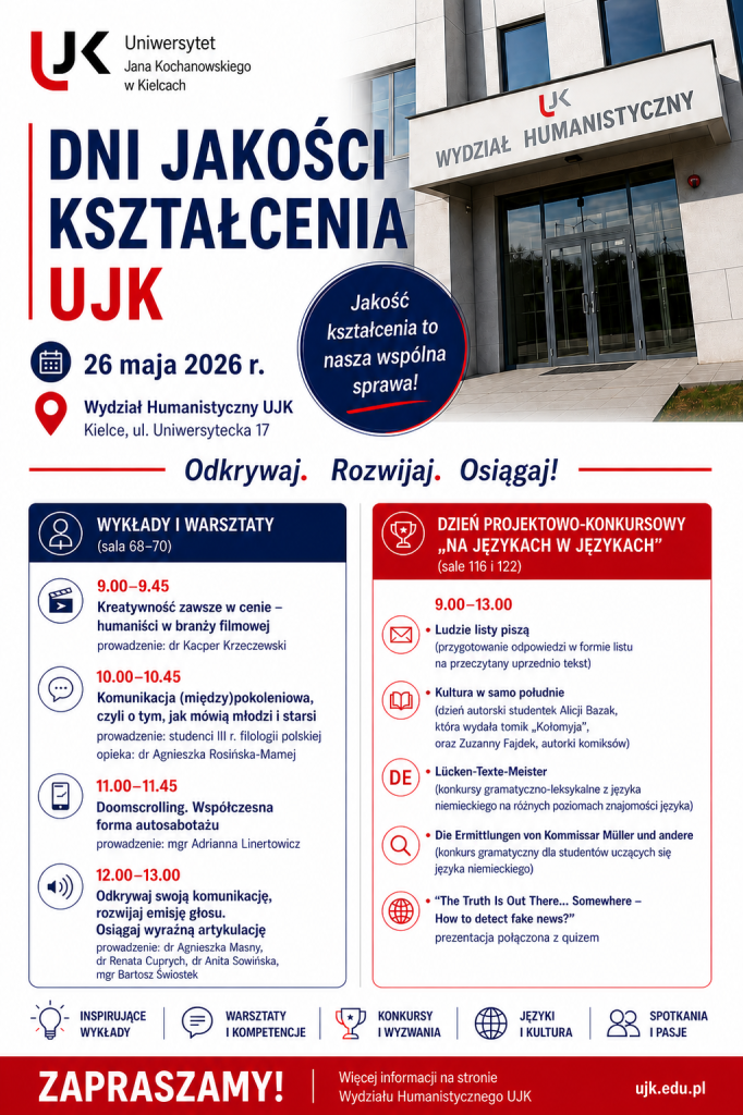 Plakat na Dzień Wydziałowy