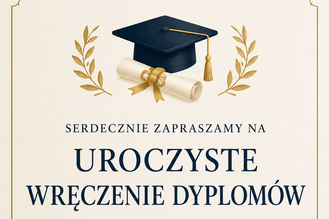 dyplom i granatowy biret